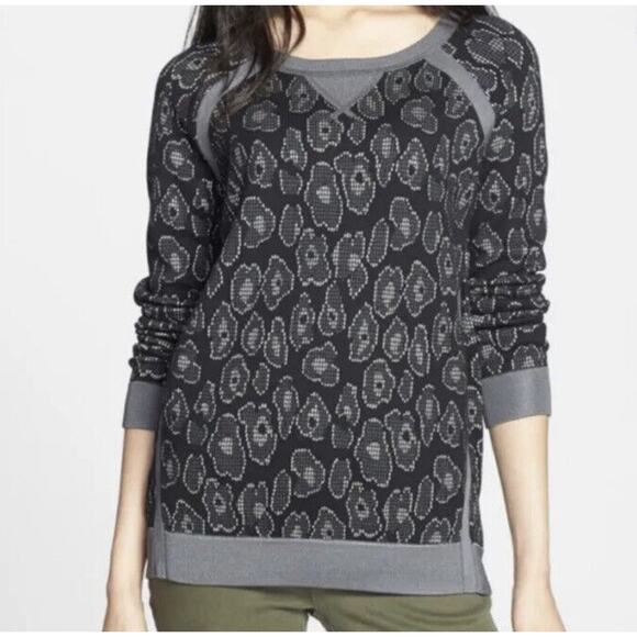 Marc By Marc Jacobs Cassidy Leopard Print Black Gray Sweater Sz M animal print - Picture 1 of 4
